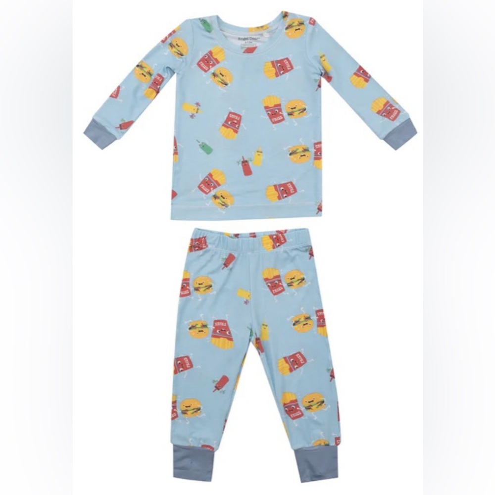 Angel Dear bamboo Pajama Set with Fun Print